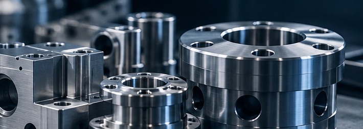 Precision machined metal parts